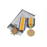 First World War pair - comprising 1914 - 1915 Star and Victory medals, named to 20071 PTE. S.