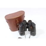 Pair of Second World War Nazi binoculars by Carl Zeiss Jena, marked - D. F. 7x50 1988651 N Nr.