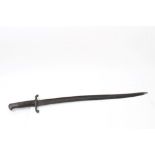 Victorian 1858 pattern Enfield bayonet with 'yataghan' blade,