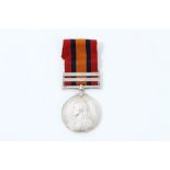 Queen's South Africa medal with two clasps - Cape Colony and Orange Free State, renamed to 615 PTE.