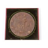 G.B. AE medallion commemorating the Challenger Expedition 1895.