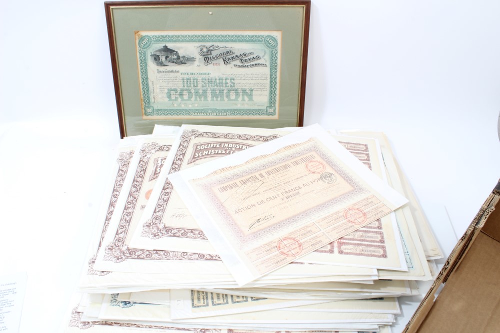 World - early 20th century share certificates - mostly complete with dividend coupons, - Image 2 of 2