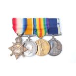 First World War Naval group - comprising 1914 - 1915 Star, War and Victory medals, named to K.