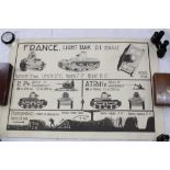 Second World War information poster - Franke. Light Tank. D.I.