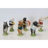 Beswick six piece Pig Band - comprising Daniel Violinist, Michael Bass Drummer, David Flautist,