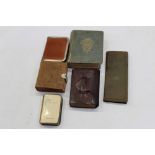 Books - a 'thumb' bible and five other miniature books - including C.