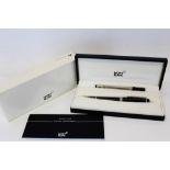 Mont Blanc Meisterstück rollerball pen in case with refill,