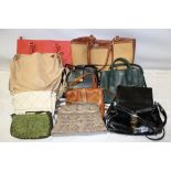 Designer and Fashion House leather handbags - including Mariono Orlandi, Gianni Conti, Viyella,