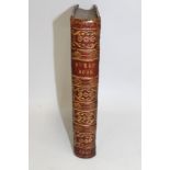 Books - scrapbook leather bound, dated 1846 on spine,