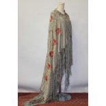 Chinese silk shawl,