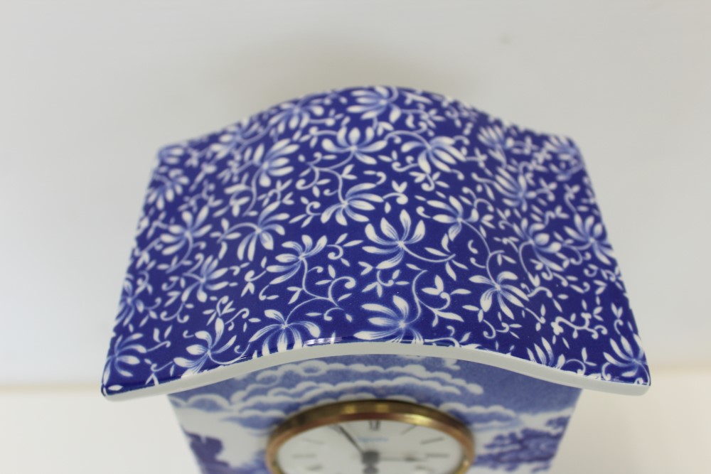 Copeland Spode limited edition - The Spode Blue Italian Clock with certificate and a pair of - Image 6 of 25