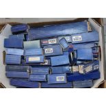 Railway - Hornby Dublo blue boxed selection of wagons, rolling stock, carriages and track,