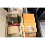 Two boxes of children's toys - including boxed Busneys table croquet, Tri-ang mechanical mixer,