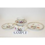 Good quality Dresden porcelain tea set with gilt rim and floral decoration (32 pieces)