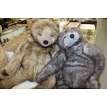 Teddy Bears - large size Gund Ol'Timer with tags in ear and Kahuna (2)