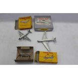 Dinky - D. H. Comet Airliner no. 702, Bristol 173 Helicopter no. 715, Vickers Viscount Air Liner no.