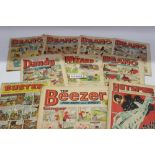 Collection of 1970s comics - including Beano, The Victor, Wizard, Cor, Hotspur, Action,