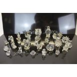 Selection of unboxed Swarovski crystal items - including Owl, Squirrel, Seal, Kangaroo,