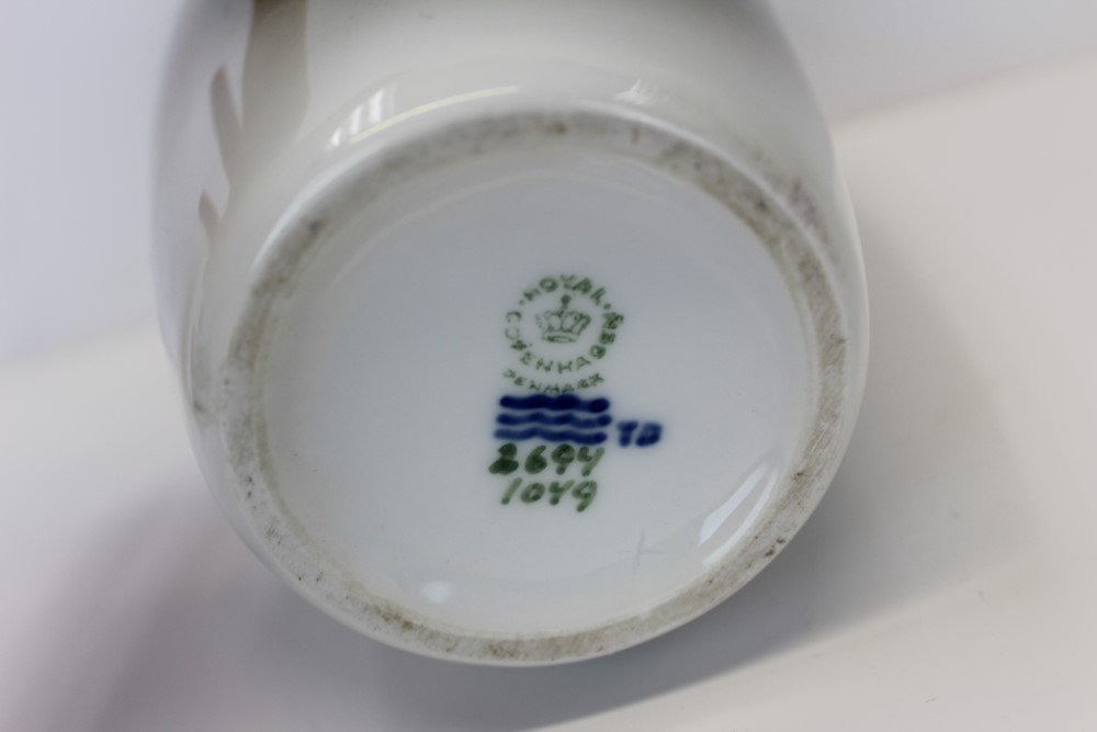 Good quality Royal Copenhagen porcelain vase with landscape decoration, numbered 2694 to base, - Image 7 of 7