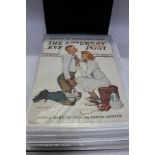 Selection of Norman Rockwell Illustrated Saturday Evening Post and other magazine covers - 1930s