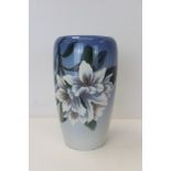 Royal Copenhagen porcelain vase with floral decoration, numbered 846 to base, 18.