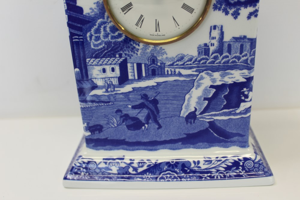 Copeland Spode limited edition - The Spode Blue Italian Clock with certificate and a pair of - Image 5 of 25