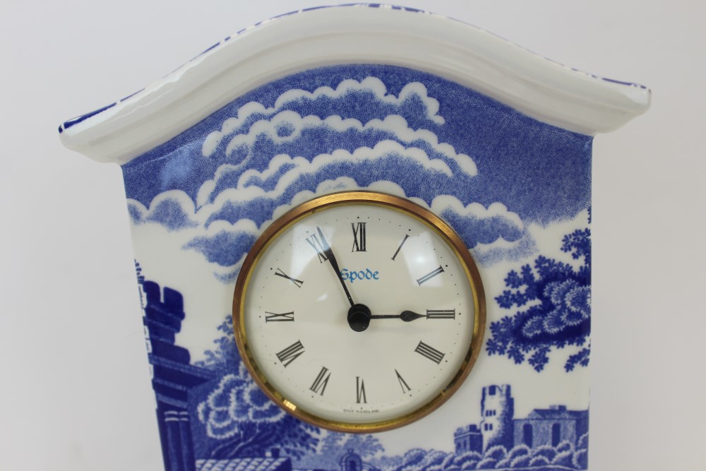 Copeland Spode limited edition - The Spode Blue Italian Clock with certificate and a pair of - Image 4 of 25