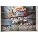 Film memorabilia - selection of mainly folded quad posters - including Superman The Quest for Peace,