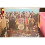The Beatles Sergeant Pepper LP record - complete PMC 7027 'Sold in UK', etc,