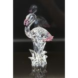 Swarovski crystal Feathered Beauties Collection model - Flamingo,