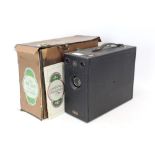 A Primus Midg falling plate box camera with Beck symmetrical lens,