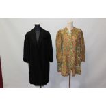 1940s evening jacket - paisley influence design print,