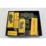Dinky - selection of military models - including Austin Champ no. 674, Scout Car no.