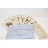 Collection of late 19th / early 20th century Palestinian dried flower pictures,