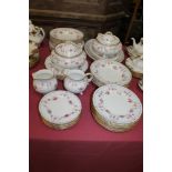 Good quality Royal Crown Derby Melrose pattern dinner service - comprising ten dinner plates,