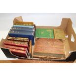 Books - two boxes of bindings and illustrated books - Mrs Gaskell Cranford,