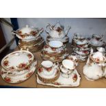 Royal Albert Old Country Roses tea and dinner service (75 pieces)