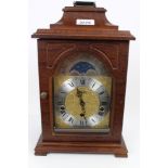 Georgian-style German bracket clock with striking and chiming movement,