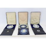 Three boxed Wedgwood Jasper limited edition plaques with certificates - Bonnie Prince Charlie no.