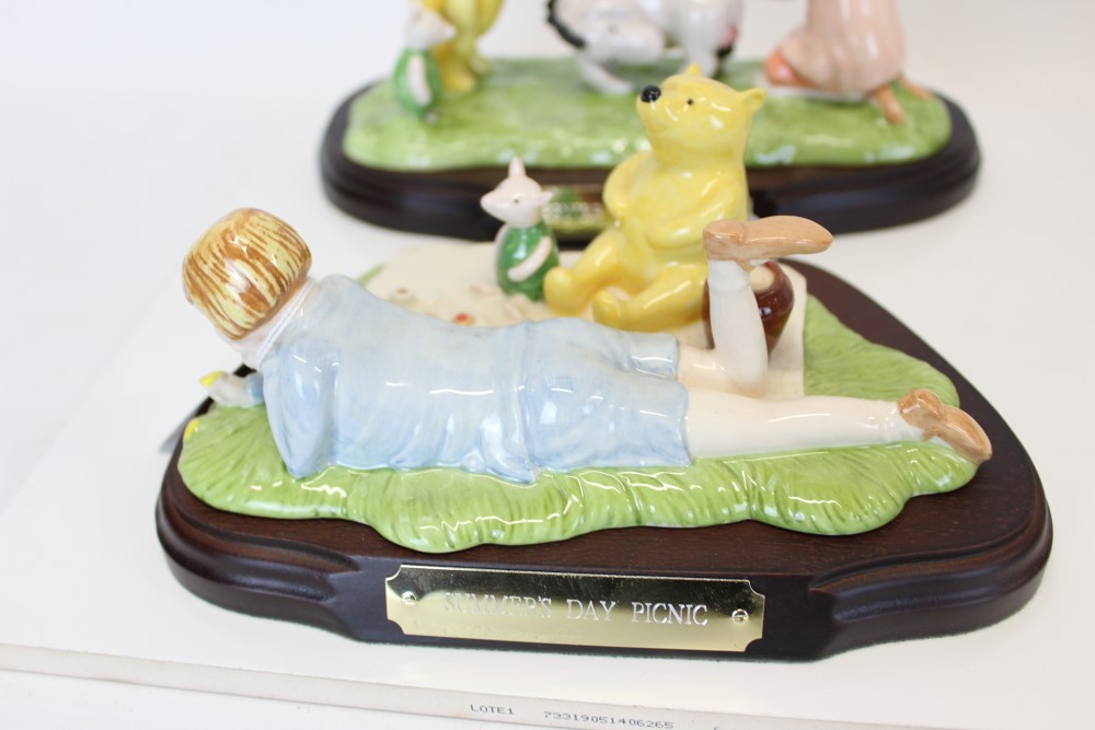 Three Royal Doulton Winne The Pooh Collection limited edition tableaus - Eeyore Loses A Tail and - Image 2 of 4