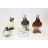 Two Beswick pigeons, model no.