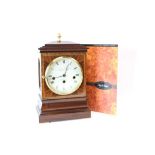 Knight & Gibbons contemporary bracket clock with eight day Kieninger spring-driven movement,