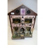 Dolls' House - 'Fisherman's Cottage' - including fishermen, boats, fireplace, furniture, dovecote,