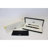 Mont Blanc Meisterstück rollerball pen in case with Service Guide / Writing Instructions,