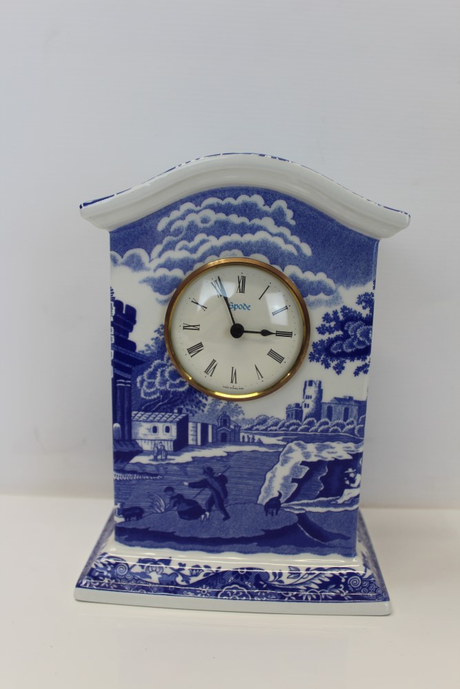 Copeland Spode limited edition - The Spode Blue Italian Clock with certificate and a pair of - Image 3 of 25