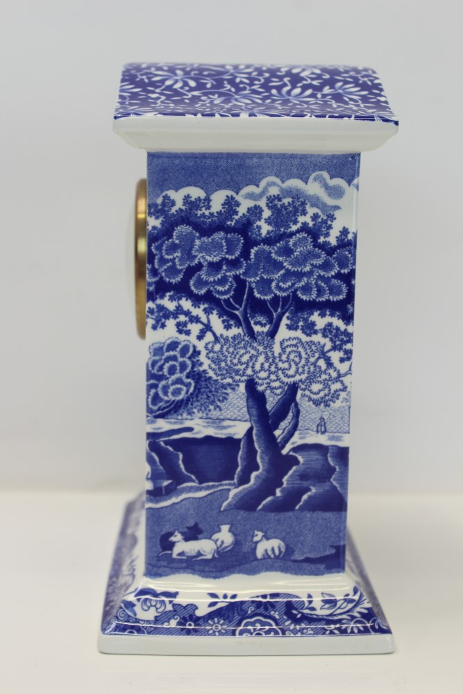 Copeland Spode limited edition - The Spode Blue Italian Clock with certificate and a pair of - Image 11 of 25