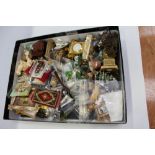 Quantity of dolls' house accessories - including glassware, pictures - including Limoges,