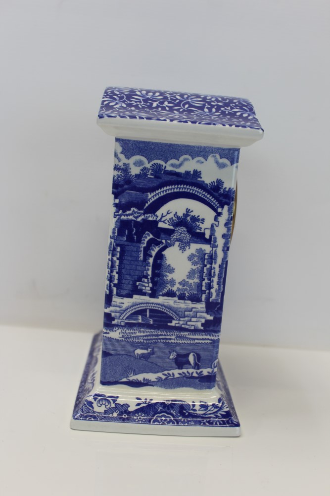 Copeland Spode limited edition - The Spode Blue Italian Clock with certificate and a pair of - Image 7 of 25