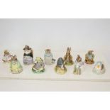 Ten Royal Albert Beatrix Potter figures - Ribby and the patty pan,