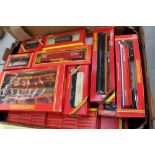 Railway - Hornby 00 gauge boxed selection of wagons, Arctic car carrier, tank, wagon,